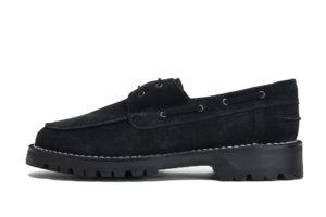 ITALIAN NAVY MILITARY DECK 845SS BLACK SUEDE